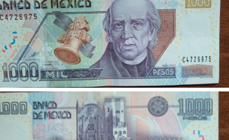 Banxico retira de circulación billetes de 50 y 1000 pesos de la familia F