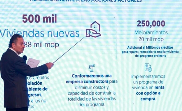 Claudia Sheinbaum lanza ambicioso Programa de Vivienda para construir un millón de hogares