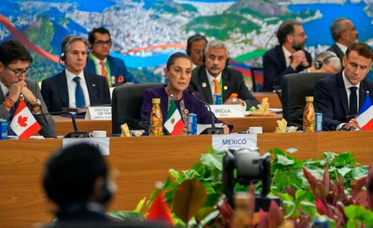 Claudia Sheinbaum propone programa global de reforestación en la Cumbre del G20