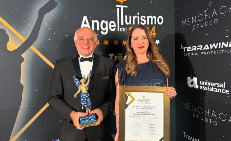 Guanajuato brilla en los Premios Ángel del Turismo